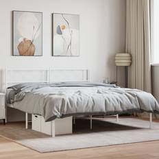120cm - Metall Sängramar vidaXL med huvudgavel Sängram