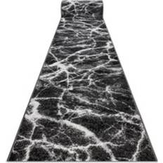 Flat Woven Carpets RUGSX Bcf Morad Runner Black