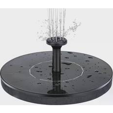 INF Vandfontæne Solcelledrevet 16 cm Sort