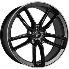 20" - 5/112 Autofelgen Keskin KT21 ELEGANT matt black lip polished 8.5Jx20 5x112 ET42