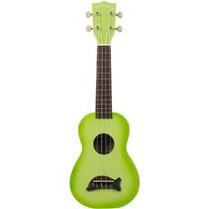 Grøn Ukuleler Makala Dolphin Green Apple Burst Soprano Ukulele