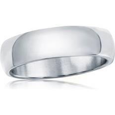 Stainless Steel Rings Blackjack Stainless Steel Polished Ring Silver