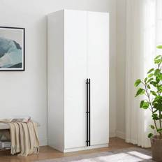 Doors Clothing Storage Manhattan Comfort Lee Modern 3.0 Wardrobe