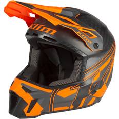 Klim F3 Carbon Pro Ascent Snöskoterhjälm Asfalt-Strike Orange