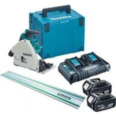 Makita 18v plunge saw Makita DSP600PT2 36v Twin 18v Brushless Plunge Cut Circular Saw 1x Guide Rail