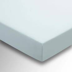 Helena Springfield Plain Dye Fitted 36cm Deep Super Duck Egg Bed Sheet Blue