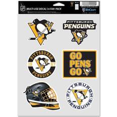 Pittsburgh Penguins Sports Fan Products WinCraft Pittsburgh Penguins Multipurpose Fan Sticker 6-pack