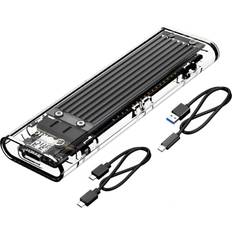 Orico External Enclosures Orico M.2 NVMe SSD Enclosure USB 3.1 Type-C to M.2 PCIe Adapter Case for M2 M-Key SSDs 2230, 2242, 2260, 2280 TB3 Compatible