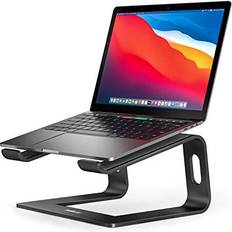 Laptop Stands Nulaxy Laptop Stand for Desk Aluminum Laptop Riser Ventilated Computer Stand Compatible with MacBook ProAir Dell XPS HP Lenovo More 1016 LaptopsBlack