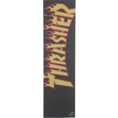 Svarta Skateboardtillbehör Mob Grip tape Thrasher Yellow Orange Flame 9 x 33 in