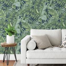 Wallpapers Nuwallpaper Nu Self Adhesive Maui Navy Blue
