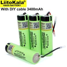 LiitoKala 1-20 stk liitokala opprinnelig ncr 18650b 3.7v 3400 mah 18650 oppladbart litiumbatteri til batteri diy linie