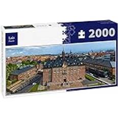 Lais Puzzle Pussel Aarhus, Danmark. Stadens flygbild med Aarhus Court, Panorama Panorama 2000 delar