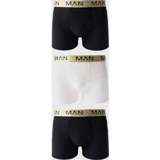 Guld - Herr Underkläder boohooMAN Man Roman Gold Waistband Boxers 3 Pack - Multi