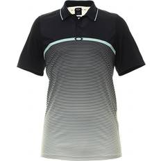 Oakley Polo Shirts Oakley Black Stripe Ellipse Golf Polo Shirt Mens