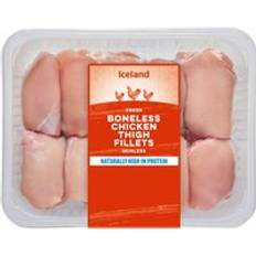 Iceland Fresh Boneless Chicken Thigh Fillets Skinless 850g