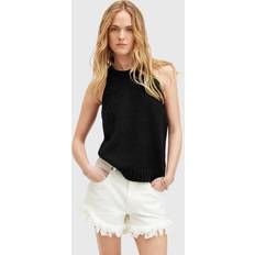Organic Fabric Tank Tops AllSaints Lock Slub Organic Cotton Tank Top, Black