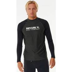 Black Rash Guards & Base Layers Rip Curl Mens Shock UV Long Sleeve Rash Vest L