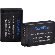 DuraPro DuraPro 1180mAh LP-E17 LPE17 LP E17 batterie LCD USB double chargeur pour Canon EOS rebelle T6i 750D T6s 760D M3 8000D Kiss X8i 2 la batterie