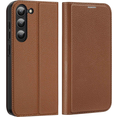 S23 plus cover Dux ducis Galaxy S23 Plus Plånboksfodral Skin X2 Magnetic Brun TheMobileStore Galaxy S23 Plus tillbehör