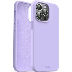 SiGN iPhone 15 Pro Mobilskal Liquid Silikon Lavender TheMobileStore iPhone 15 Pro tillbehör