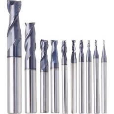 Power Tool Accessories Greenzech 8mm 1-10mm HRC55 TiAlN 2 Flutes End Mill Cutter Tungsten Carbide Milling Cutter CNC Tool