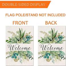 Garden & Outdoor Environment HKHBJS Garden Flag 12x18inches, Welcome Flag, Spring Decoration