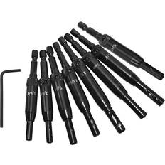 Greenzech 8# Aluminium Alloy Self Centering Door Hinges Drill Bit Hole Puncher Reaming Tool Countersink Drill Bit