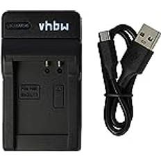 VHBW USB-batteriladdare kompatibel Nikon EN-EL12 digitalkamera, videokamera