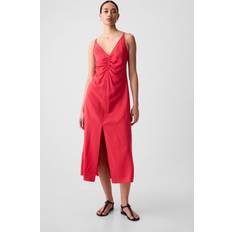 GAP Dresses GAP Ruched Slip Midi Dress