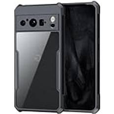 TechGear Tufft fodral för Pixel 8 Pro 5G [Fusion Armour] premium hybrid tuff robust skyddande stötfångare fodral kraftigt skydd med tydlig baksida designad för Google Pixel 8 Pro – svart