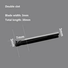 Power Tool Accessories Greenzech 3*3*7cm Double Groove Alloy Rotary Boring Tool Tungsten Steel Wood Carving N-type Inverted Cone Milling Cutter Grinding Head