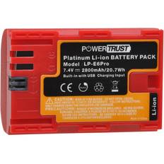 PowerTrust Powertrust 2800 mah lp -e6 lp e6 lpe 6 ii