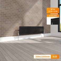 NRG Traditional Vintage Cast Iron Style Radiator Horizontal 2