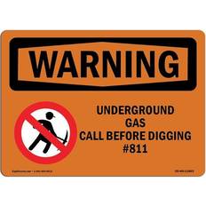 Multicoloured Workplace Signs SignMission OS-WS-D-35-L-12865 OSHA Warning Underground Call