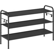 Polyester Hallway Furniture & Accessories Songmics 3 Tier Shoe Rack