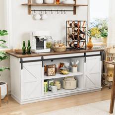 Sideboards Shahoo Farmhouse White/Brown Sideboard 58x27.6"