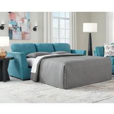 Ashley Sofas Ashley Keerwick Teal Queen Sofa 3 Seater