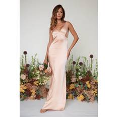 Pretty Lavish Piper Maxi Bridesmaid Dress Matte True Blush