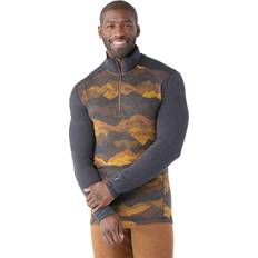 Smartwool Mens Classic Thermal Merino Base Layer 1/4 Zip: Charcoal Mou
