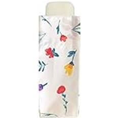 Smati SMATI Mini compact folding paraply Fickstorlek 18cm, vindtät, 220g ultralätt, manuell, reseparaply, blandat paraply, blomsterdesign