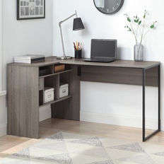 Union Rustic L-Shaped Wood/Metal Writing Desk