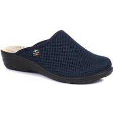 Blue - Women Clogs Fly Flot Wide Clogs Blue