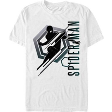 T-shirts Fifth Sun Marvel Men's Spider-Man Far From Home Stealth Silhouette, Short Sleeve T-shirt White