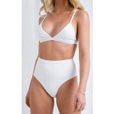 White Bikini Tops Pretty Lavish Leola Triangle Bikini Top White, white