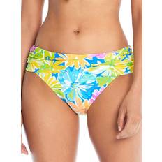 Polyester Bikini Bottoms Bleu Rod Beattie Spring It On Sarong Hipster Bikini Bottom - Multi