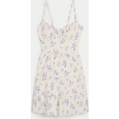 Hollister Co. Short Dresses Hollister Co. Open Back Linen Blend Mini Dress