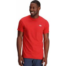 Outdoor Research Tops Outdoor Research Lockup Back Logo T-Shirt Sample: Cranberry: