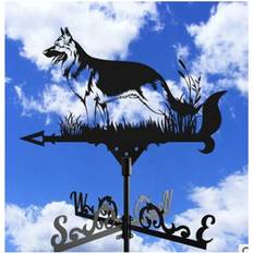 Garden & Outdoor Environment YETP Star Type 6 Dog Weather Vane Roof Decoration Wind