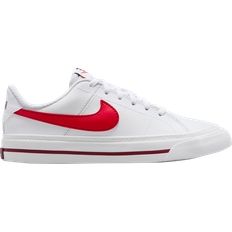 Nike Boys Racket Sport Shoes Nike Court Legacy GS - White/Team Red/Bright Crimson